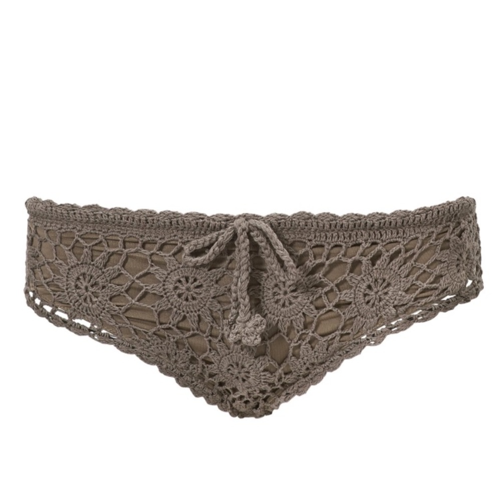 Black Crochet bikini bottom